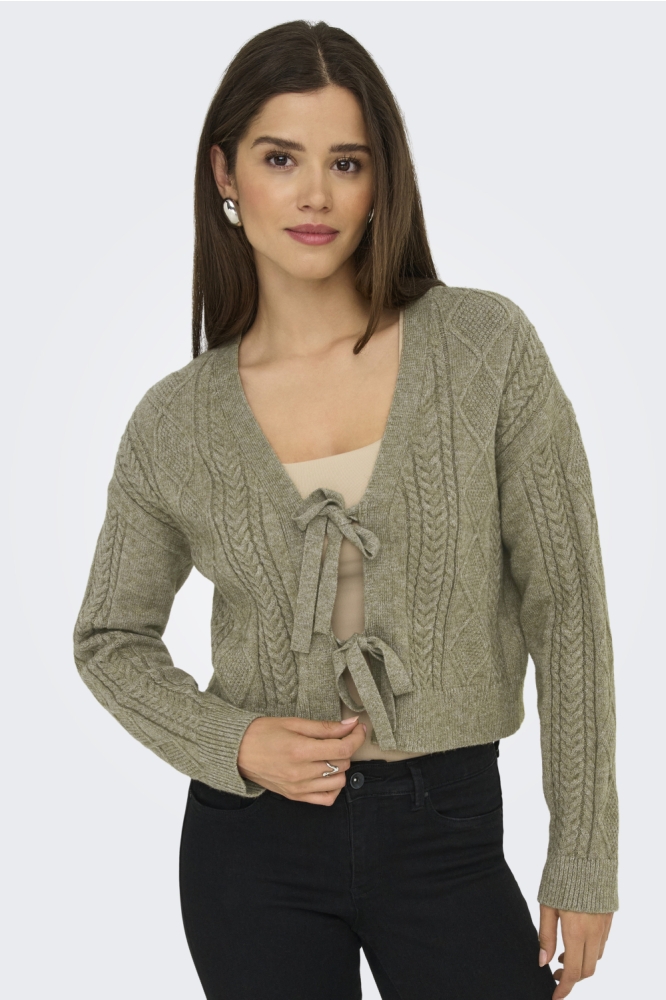 ONLFIA LIFE LS STRING CARDIGAN KNT 15322412 CUB/ W. MELANGE